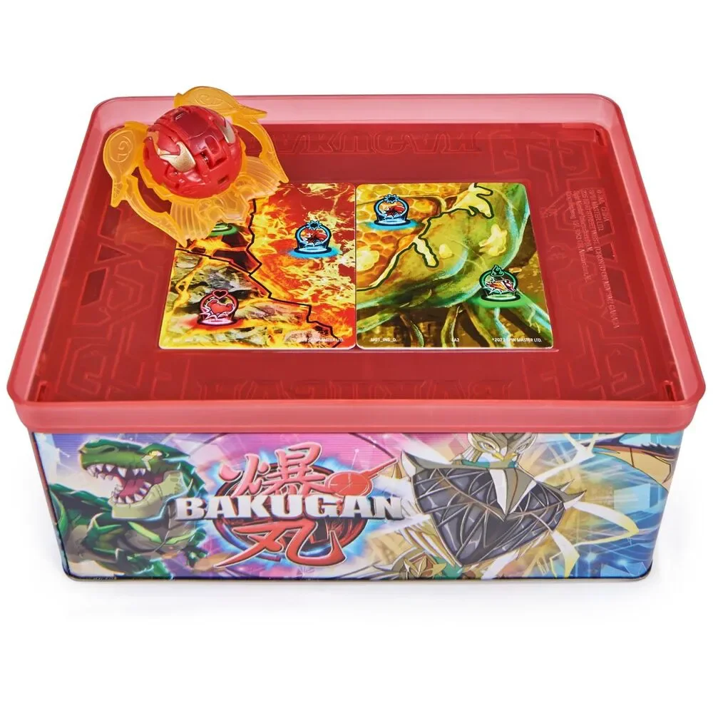 Bakugan Baku-Tin Special Attack Mantid Figure & Storage Case Complete Set